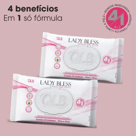 Lenço demaquilante Lady Bless