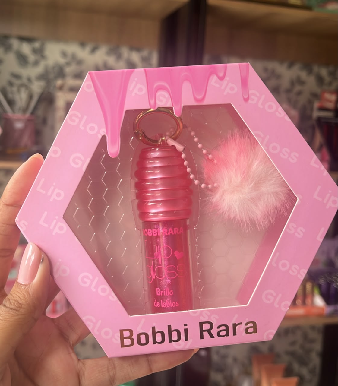 Gloss chaveiro caixinha Bobbi Rara